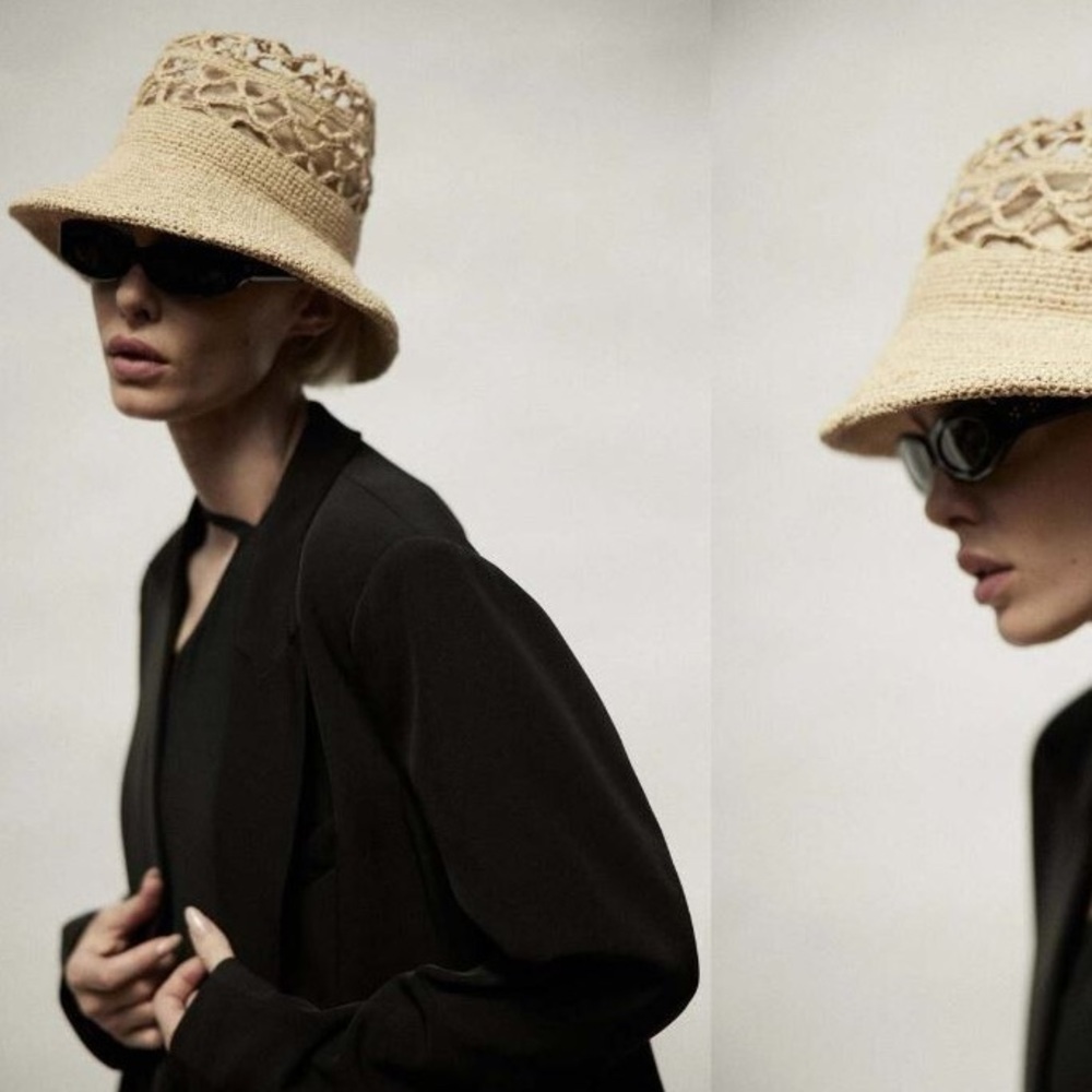Janessa Leone Kenna Hat -Natural -S, M - Picture 4 of 6
